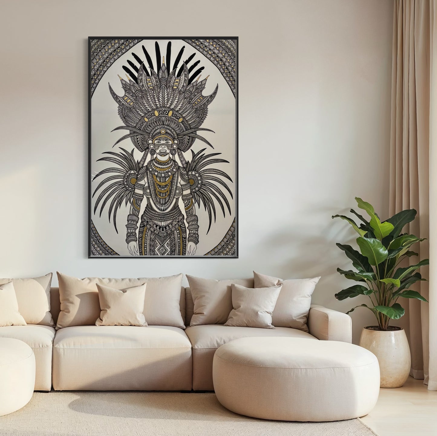 The Black Woman of Paradise Canvas Print