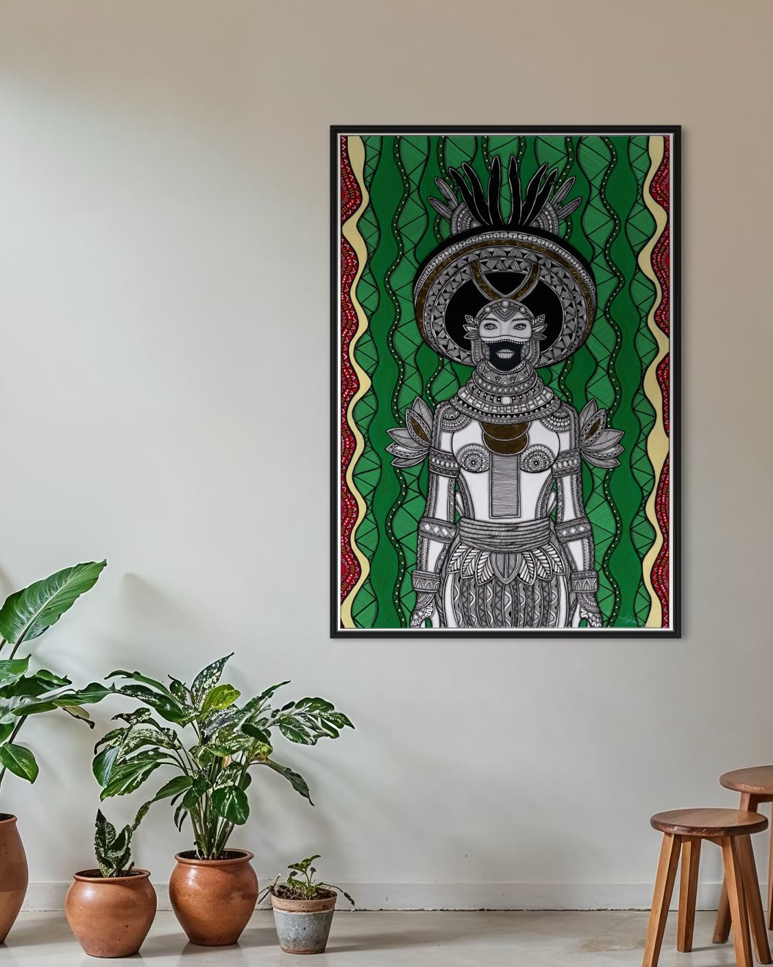 Mountain Meri Mono Meri Enga Canvas Print