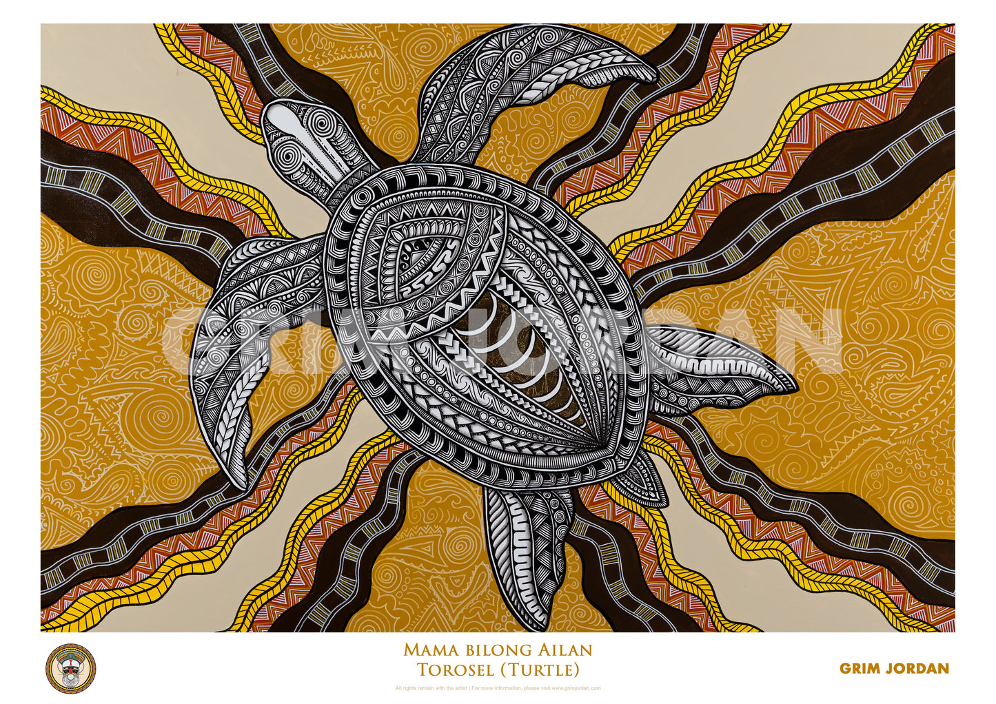 Mama bilong Ailan - Torosel (Turtle) Fine Art Print
