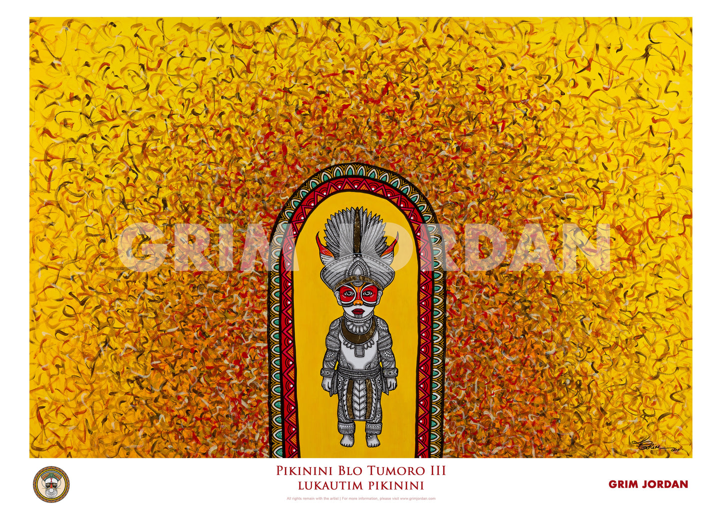 Pikinini blo tumoro III - Lukautim Pikinini Fine Art Print