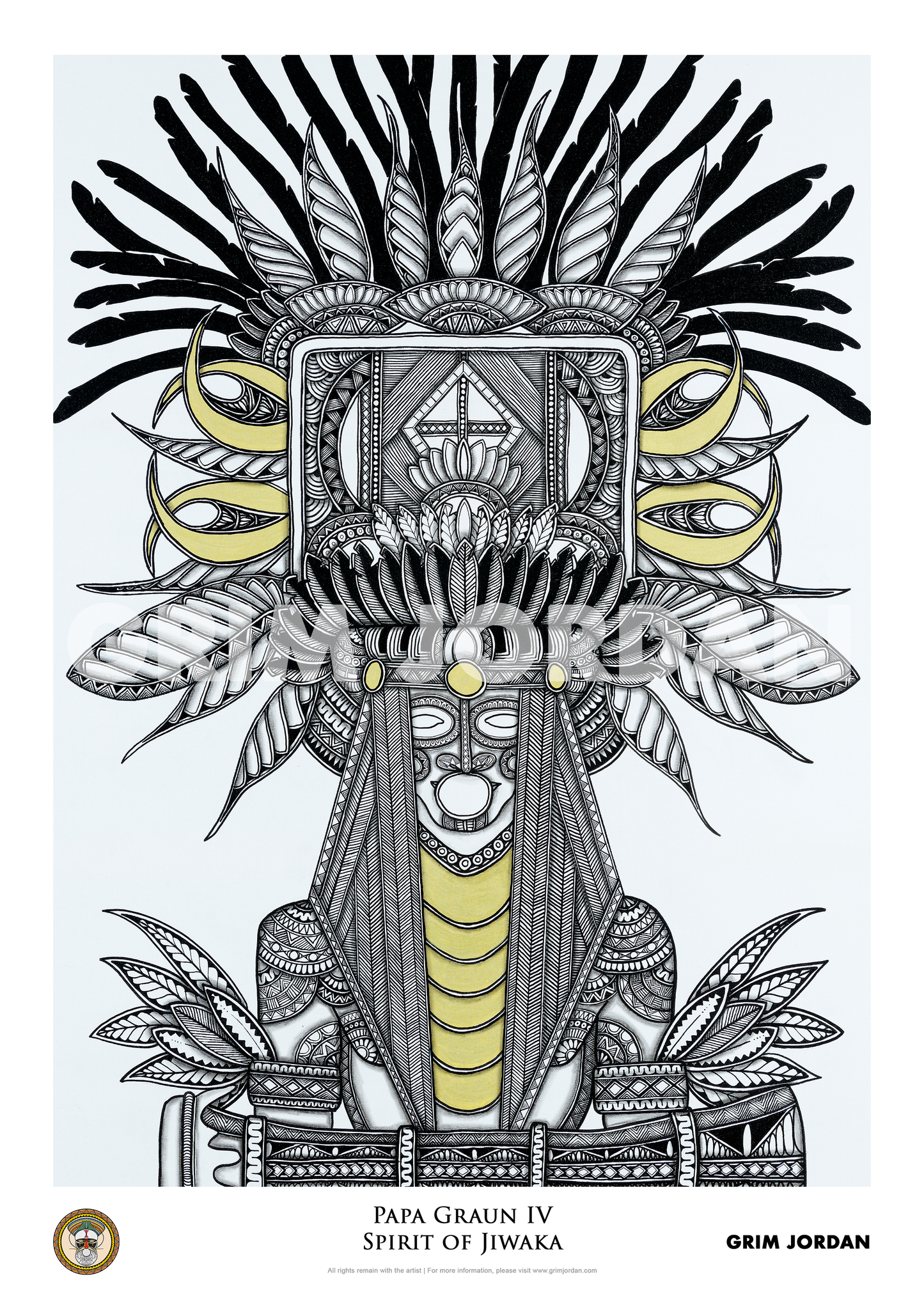 Papa Graun IV - Spirit of Jiwaka Fine Art Print
