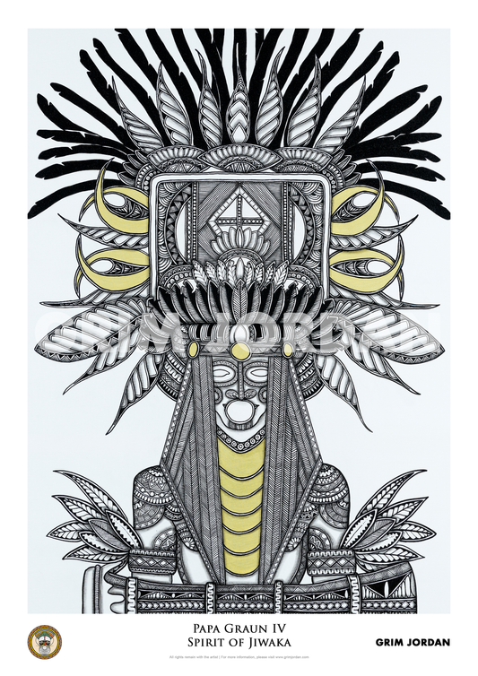 Papa Graun IV - Spirit of Jiwaka Fine Art Print